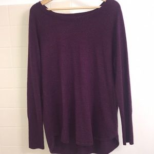 woman’s sparkle purple sweater